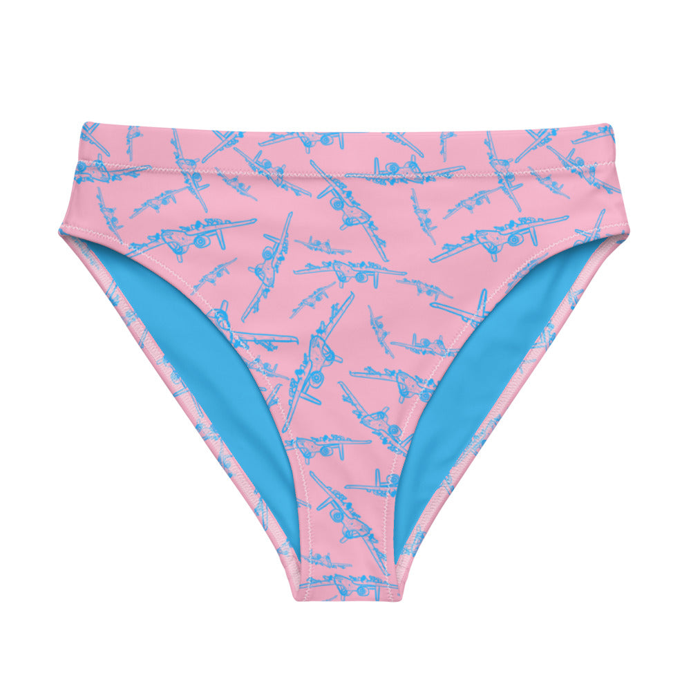 The Warthog | A-10 Warthog Bikini Bottom | Pink & Blue