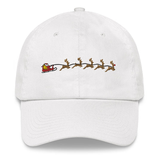 The Sleigh | Christmas / Holiday Themed Embroidered Dad Hat
