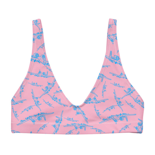 The Warthog | A-10 Warthog Bikini Top | Pink & Blue