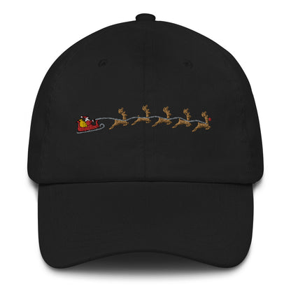 The Sleigh | Christmas / Holiday Themed Embroidered Dad Hat