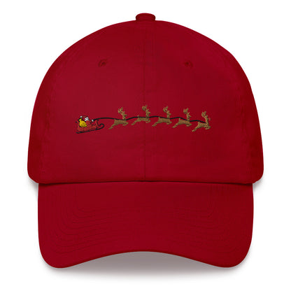 The Sleigh | Christmas / Holiday Themed Embroidered Dad Hat