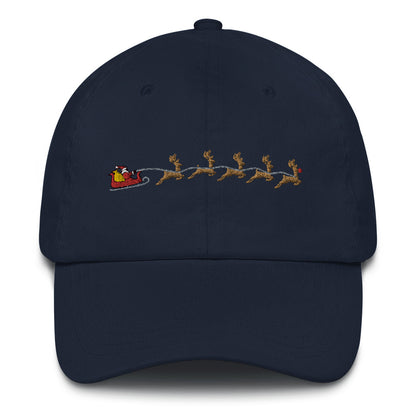 The Sleigh | Christmas / Holiday Themed Embroidered Dad Hat