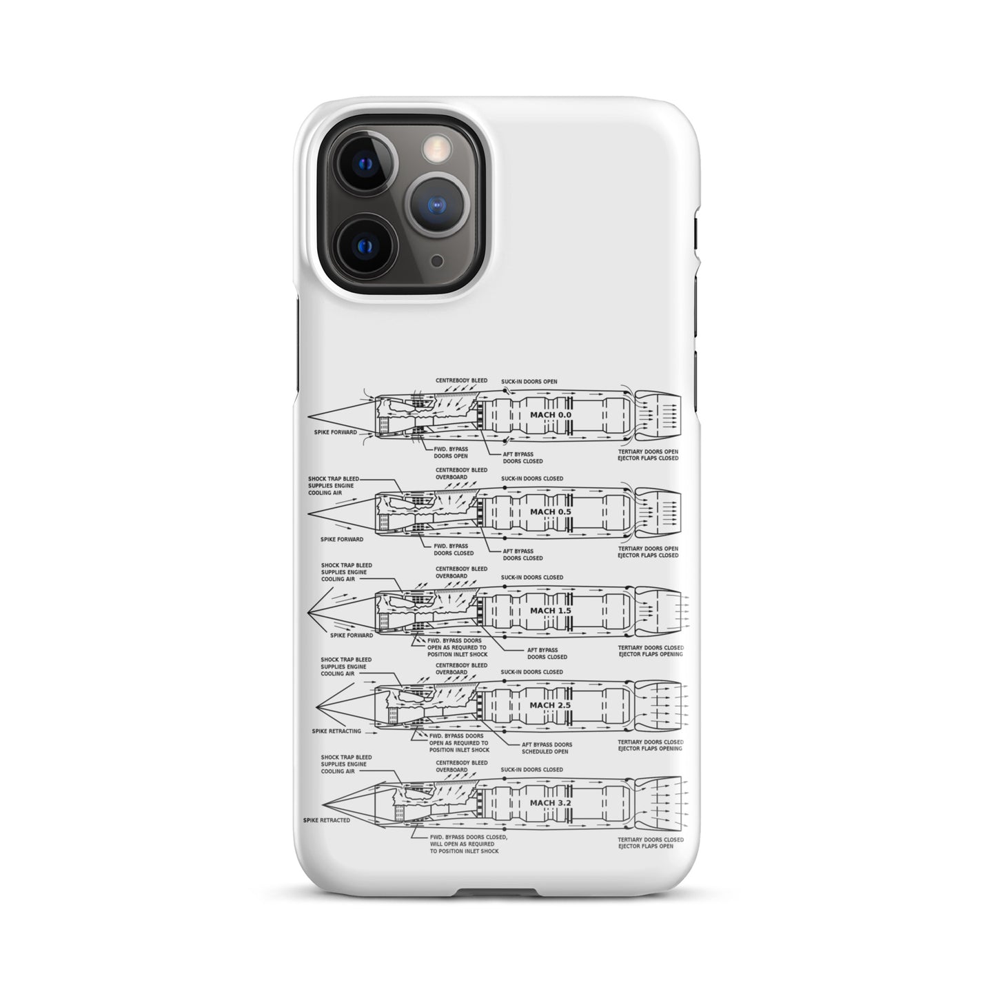 The Spike | SR-71 Blackbird J-58 Engine iPhone Case