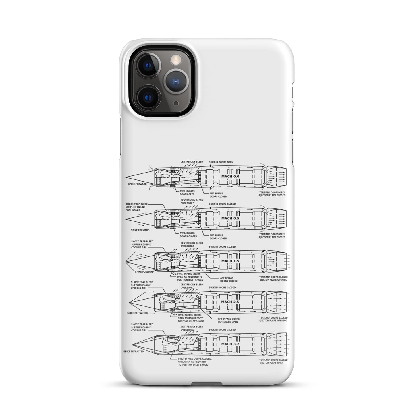 The Spike | SR-71 Blackbird J-58 Engine iPhone Case