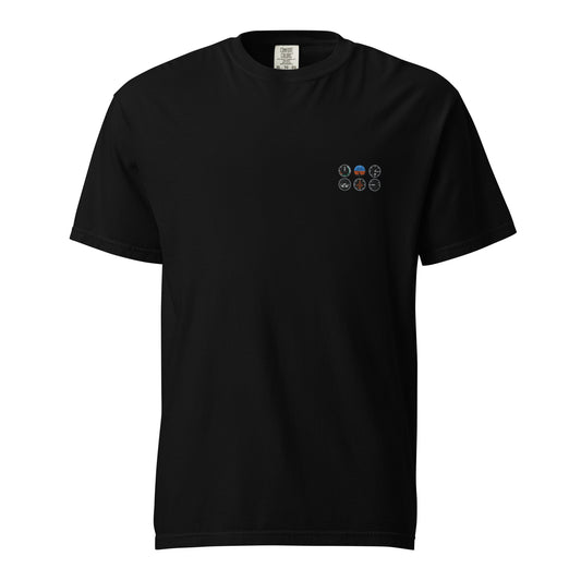 The Six Pack Tee | Aviation Enthusiast and Pilot's Embroidered T-Shirt