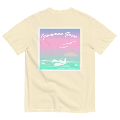 The Sunset Goose | Grumman Goose Seaplane Graphic Printed Tee Shirt