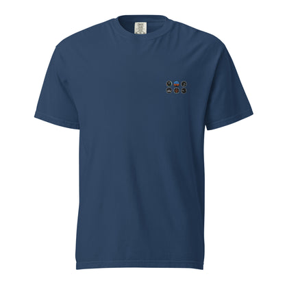 The Six Pack Tee | Aviation Enthusiast and Pilot's Embroidered T-Shirt