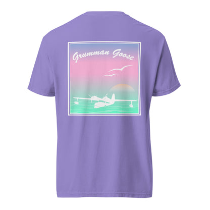The Sunset Goose | Grumman Goose Seaplane Graphic Printed Tee Shirt