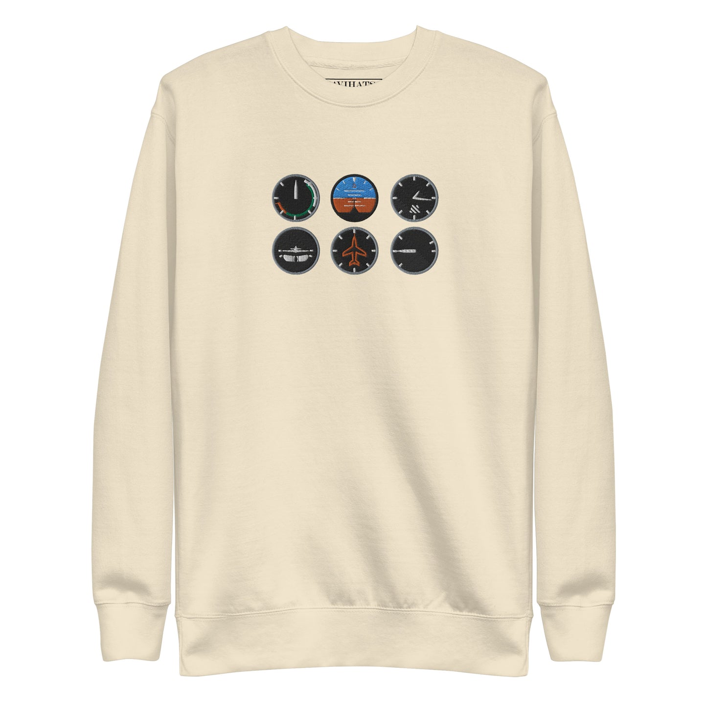 The Six Pack Sweatshirt | Aviation Enthusiast and Pilot's Embroidered Sweatshirt