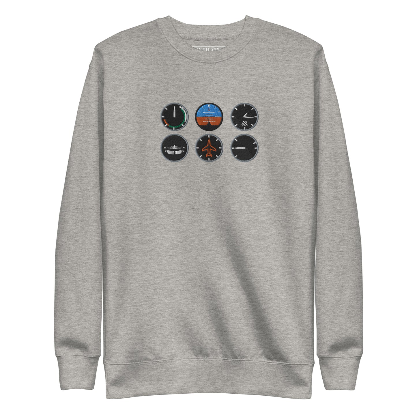 The Six Pack Sweatshirt | Aviation Enthusiast and Pilot's Embroidered Sweatshirt