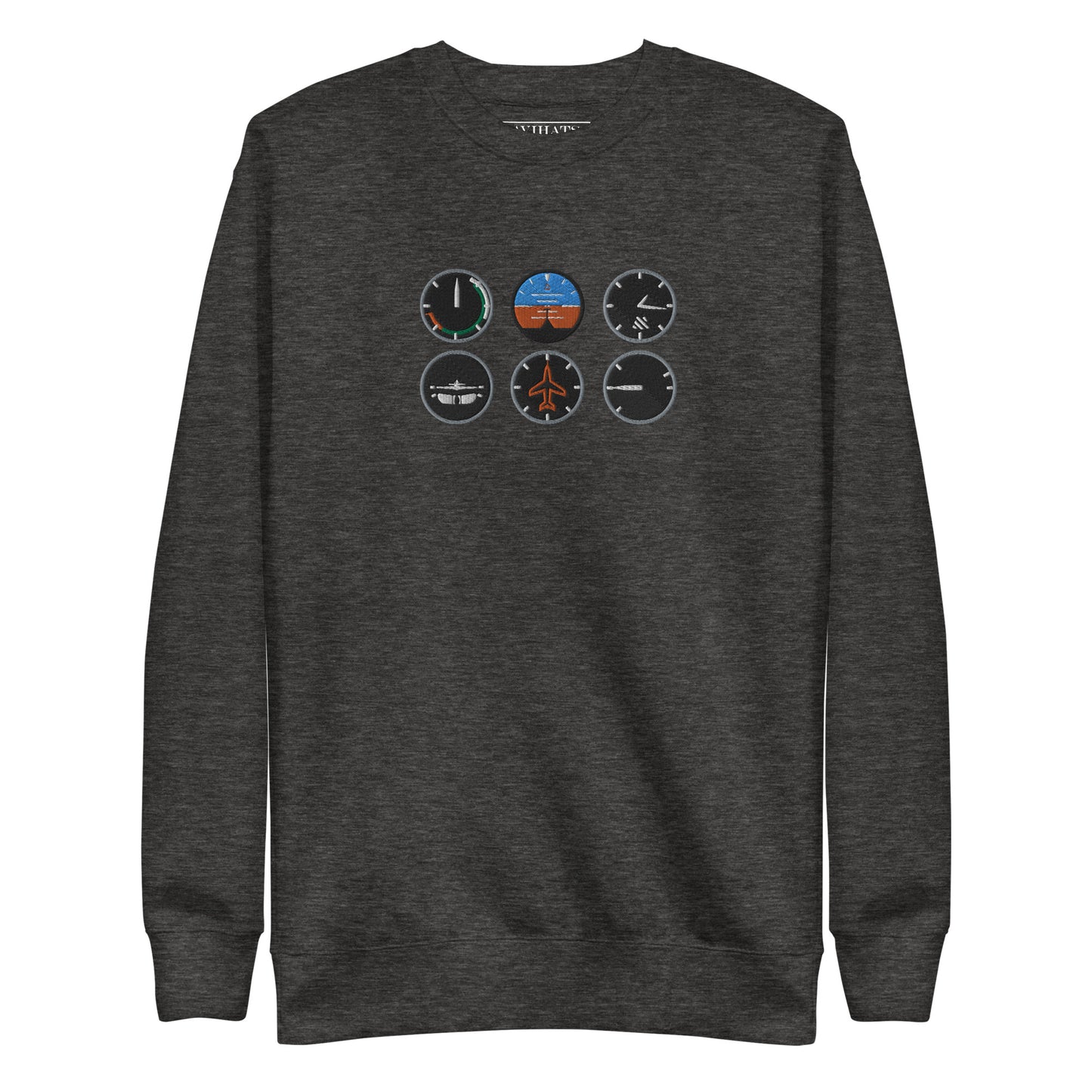 The Six Pack Sweatshirt | Aviation Enthusiast and Pilot's Embroidered Sweatshirt