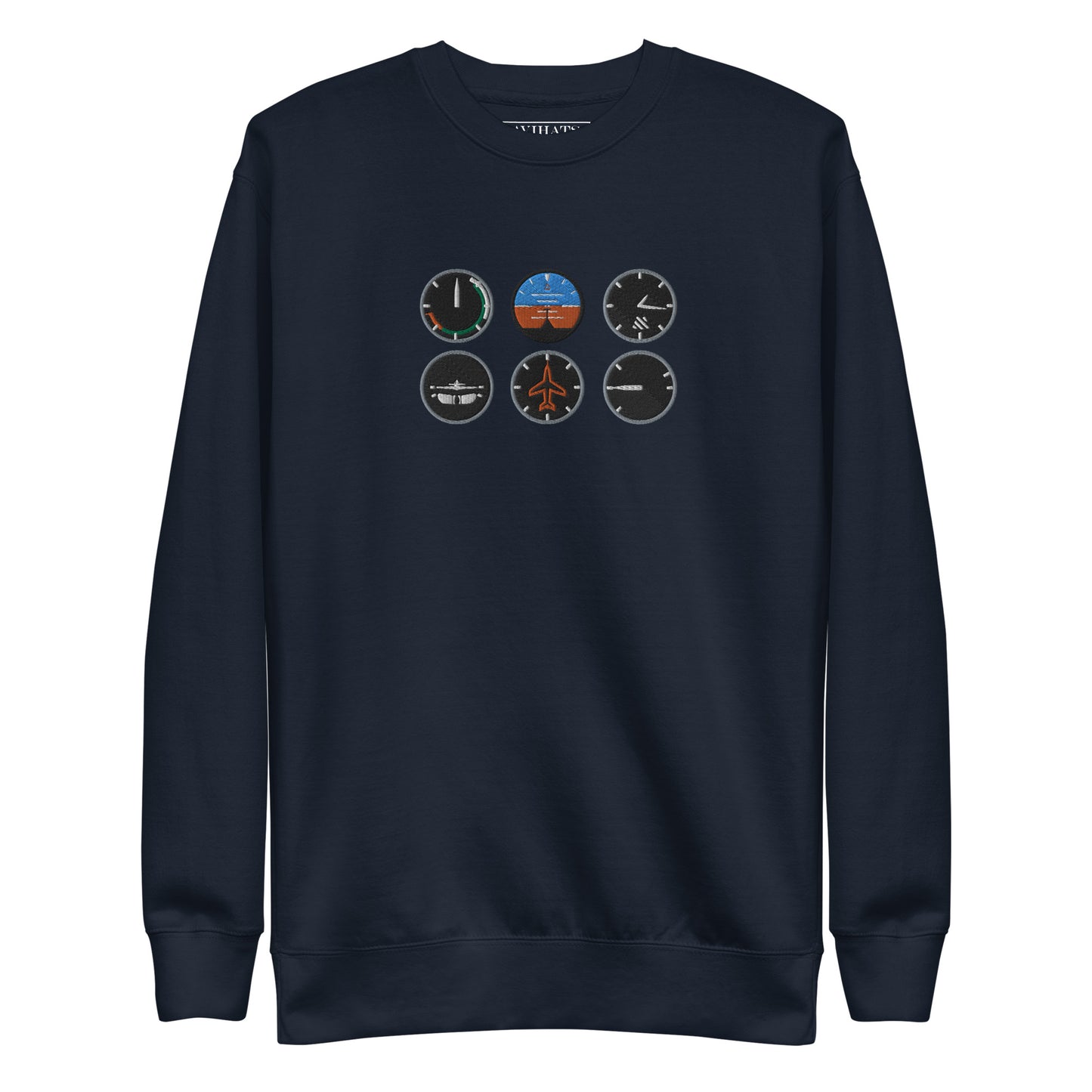 The Six Pack Sweatshirt | Aviation Enthusiast and Pilot's Embroidered Sweatshirt