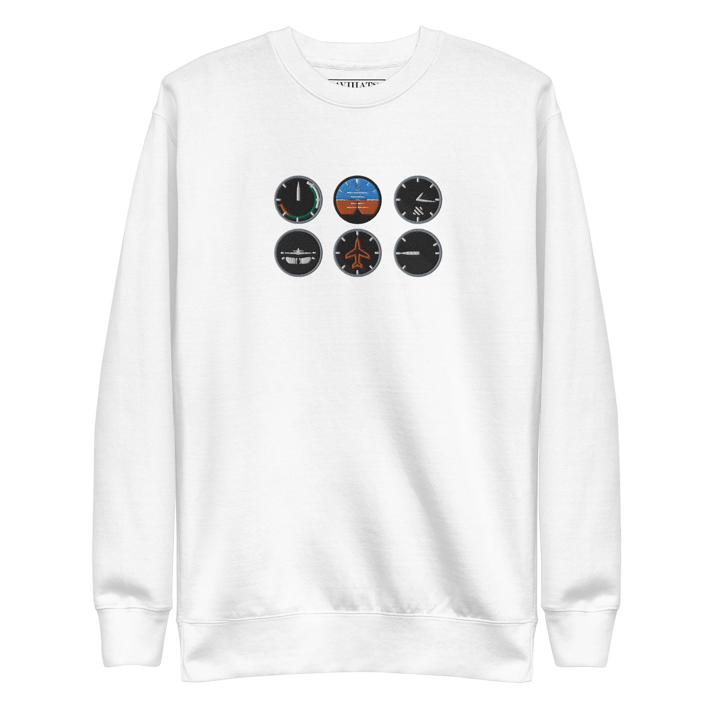 The Six Pack Sweatshirt | Aviation Enthusiast and Pilot's Embroidered Sweatshirt