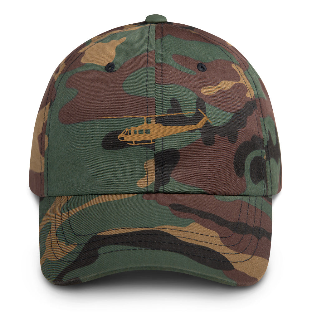 The Huey | UH-1 Iroquois Huey Helicopter Embroidered Dad Hat